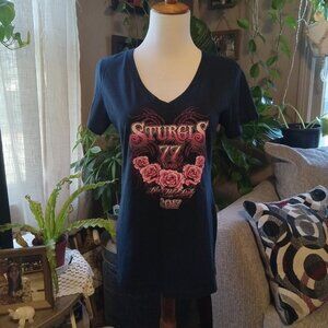 2017 Sturgis Ladies Vee Neck Tee w/Bonus
